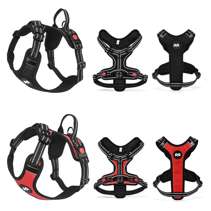 Fiber pet Polyester Dog Harness S M L XL Black — image 2