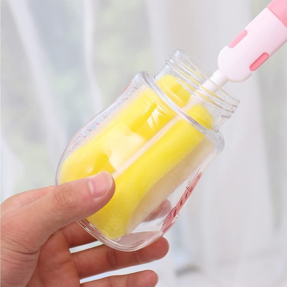 7piece Baby Bottle Brush Baby Bottle Feeding Cup Sponge Cleaning Set Glass Teapot Kitchen Supplies Cleaning Tool โ image 2