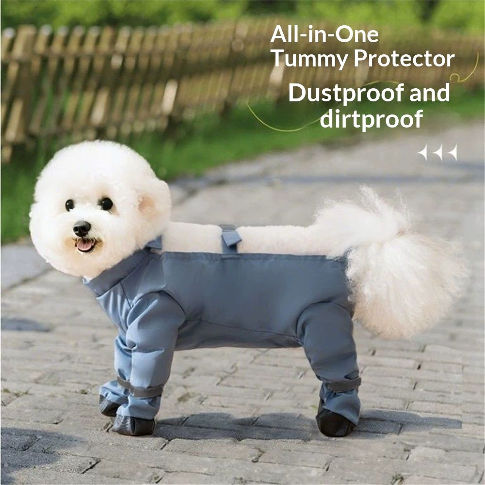 Dog Boots Leggings Water Proof Dog Pants, Adjustable Rainproof Anti Slip Paws Protector Shoes for Small Dogs Outdoor Walking Running Hiking (L) — image 4