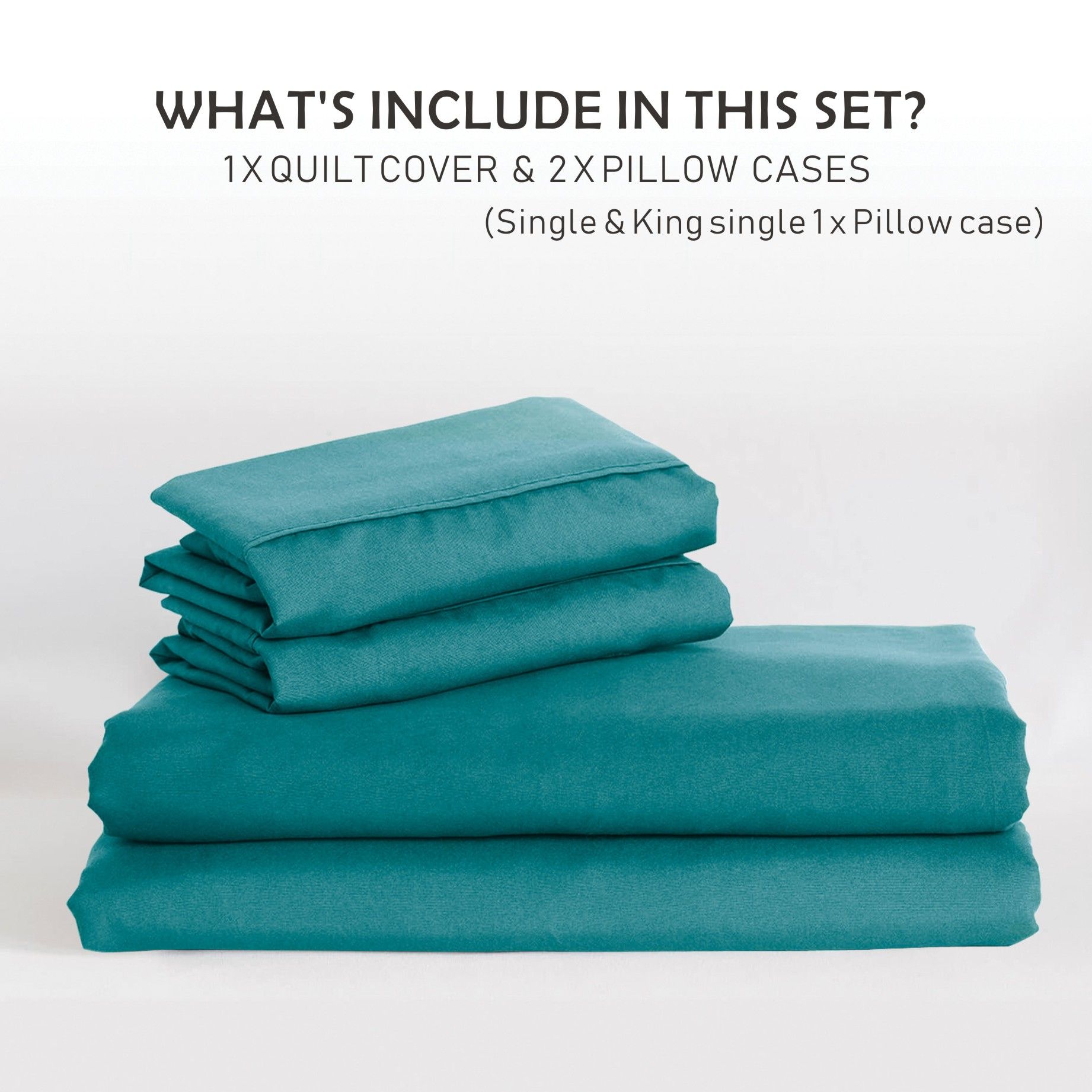 3 Piece Hotel Soft Microfiber Quilt Cover Set-2000TC Duvet/Donna Cover Set & Pillowcases -1 Quilt Cover Zipper Closure & 1 x Pillowcases-Breathable Bedding — image 6