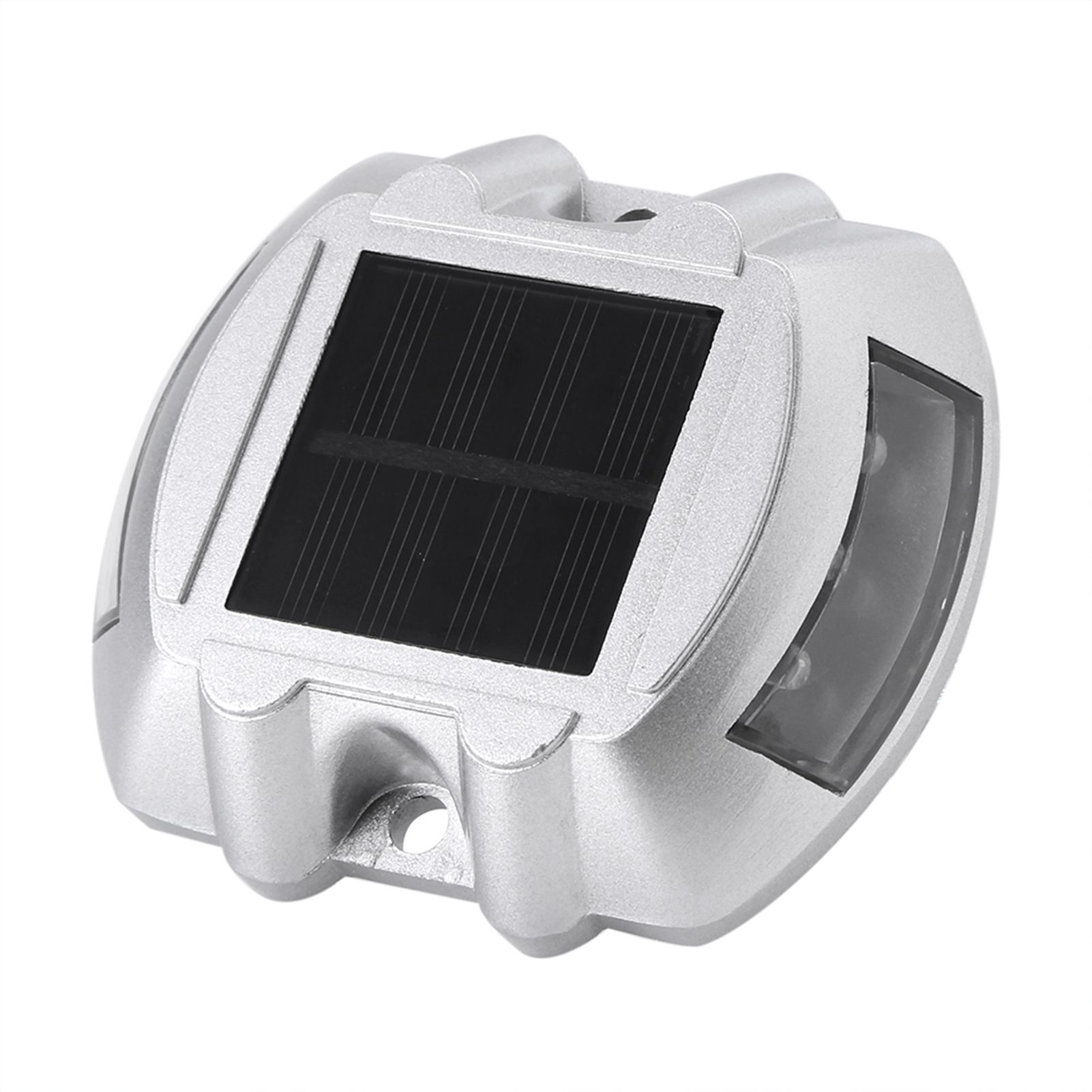 Casting Aluminum Solar Power 6 LED Outdoor Waterproof Driveway Pathway Light Road Lamp (Red) — image 5