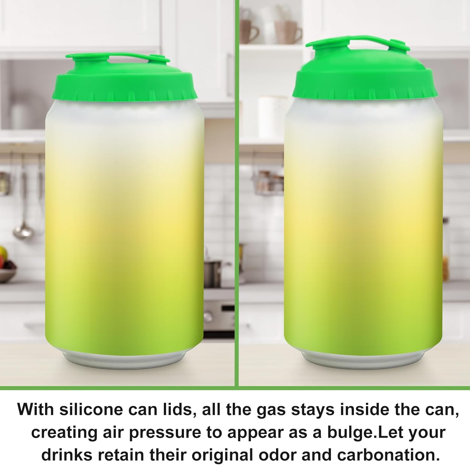 Silicone Soda Can Cover Lids, Pop Can Covers with Resealable Nozzle 6 Pack, BPA Free Stopper and Protector Reusable Beer Can Covers for Soda Fits Standard Cans โ image 6