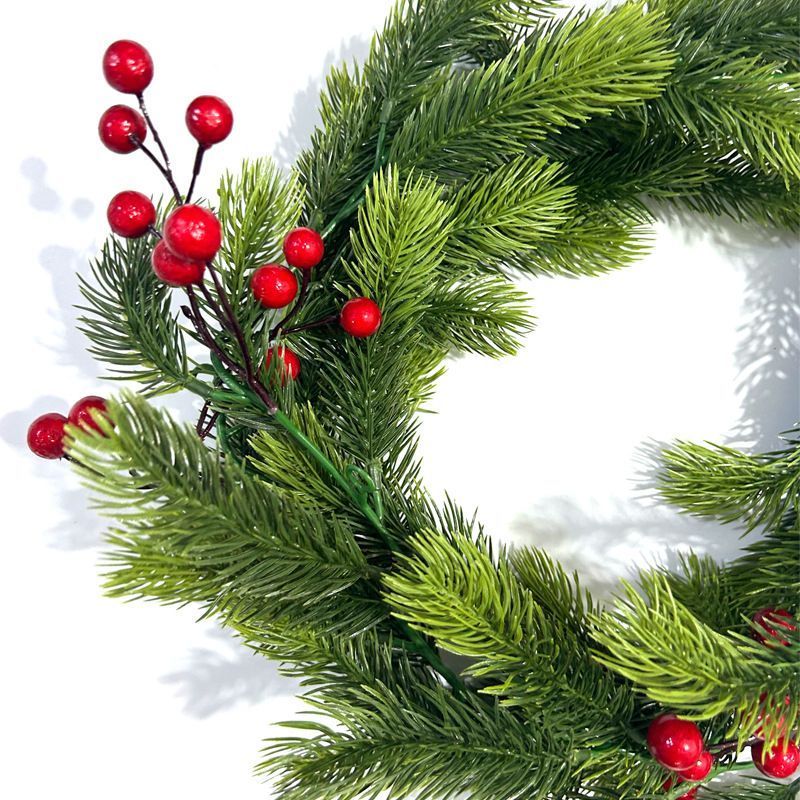 Christmas Artificial Pine Needle Red Berry Decoration — image 2