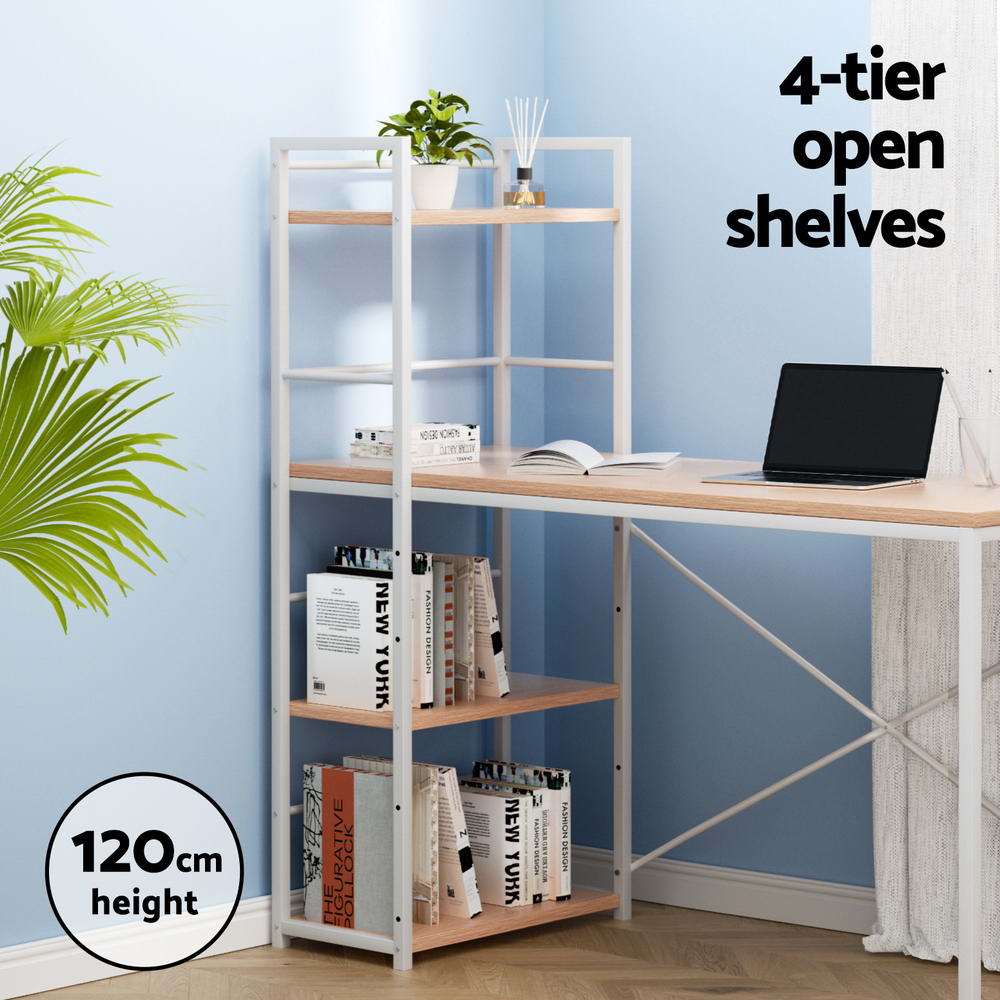 Artiss Computer Desk Shelf Oak 120CM — image 4