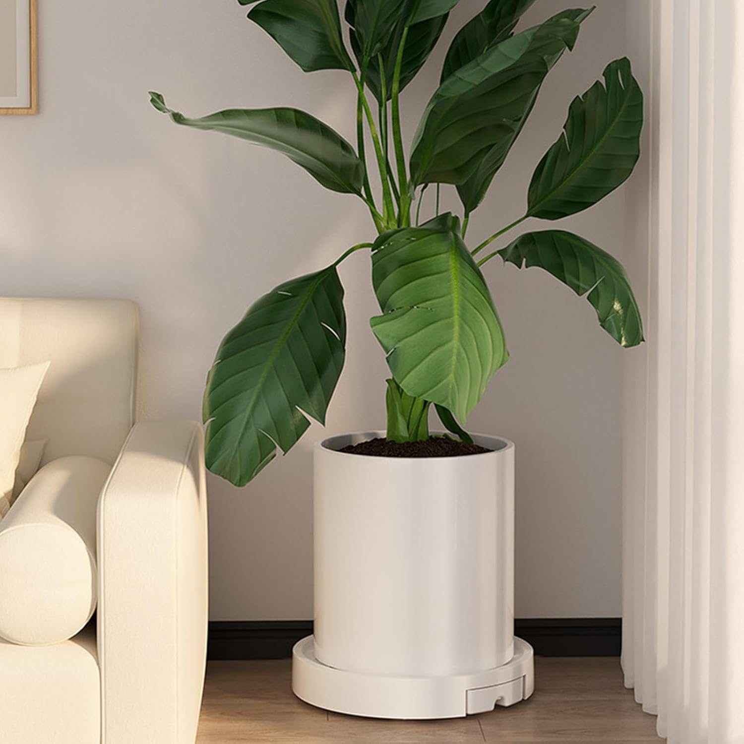 CARLA HOME Rolling Plant Stand with 360° Wheels for Indoor Pots (26 cm) — image 2