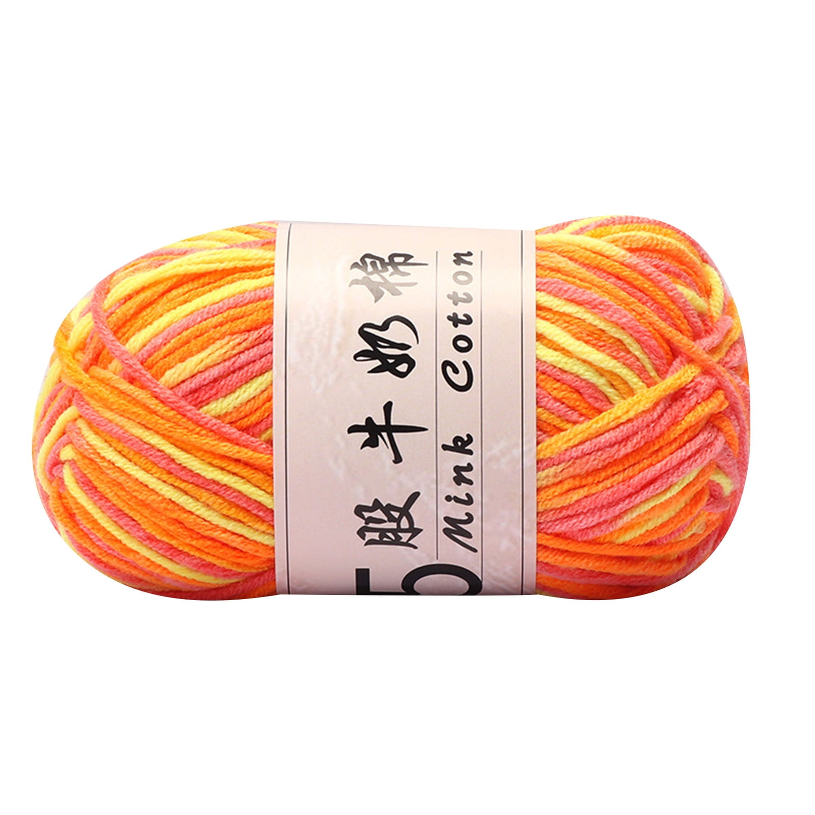 Cotton Yarn -Multi Colored Yarn Rainbows Crochet Yarn 50g/2.5oz,295 Yards,5 Strands,Lightweight Yarn For Crochet,Knitting and Crafts,24 Colors Color - 13 — image 2