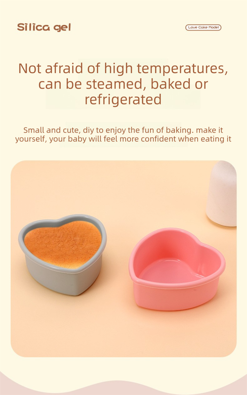 9 Inch Large Heart Shaped Silicone Cake Mould - Pink Non-Stick Baking Pan for Party & Celebration Cakes - Reinforced Rolled Edge Tray (25.9cm) — image 5