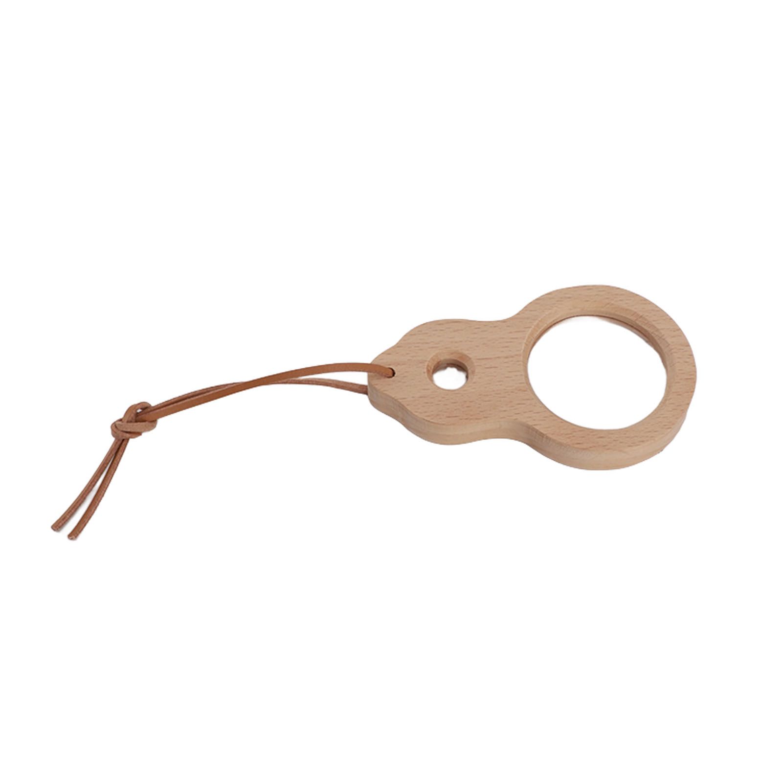 Wood Magnifying Glass Small Portable Smoothing Sturdy Multi Purpose Wooden Magnifier for Book Reading Study Home โ image 5