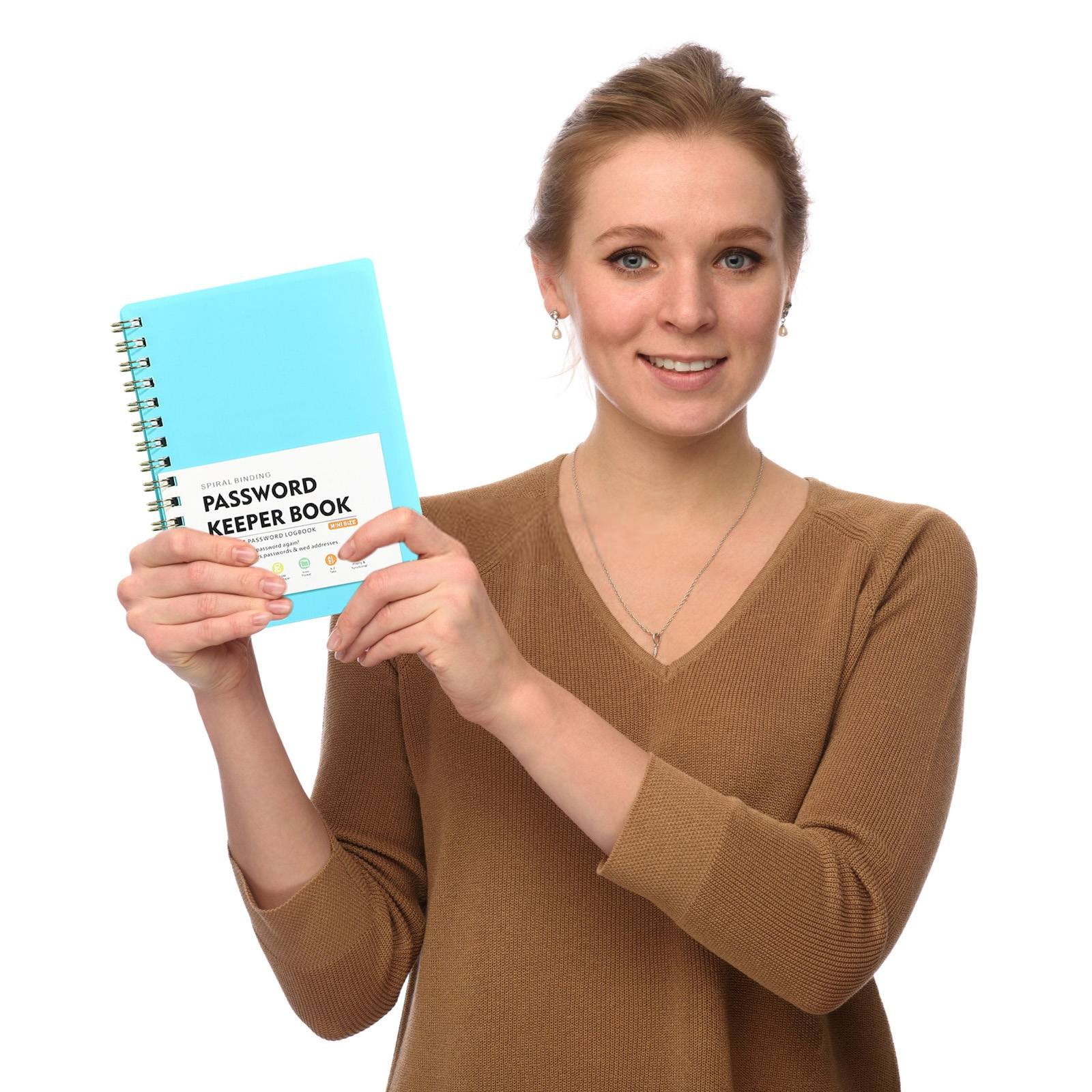 Spiral Password Book with Alphabetical Tabs,Plastic Password Book,Password Book Password Book with Personal Alphabet Label Internet Address and Password — image 4