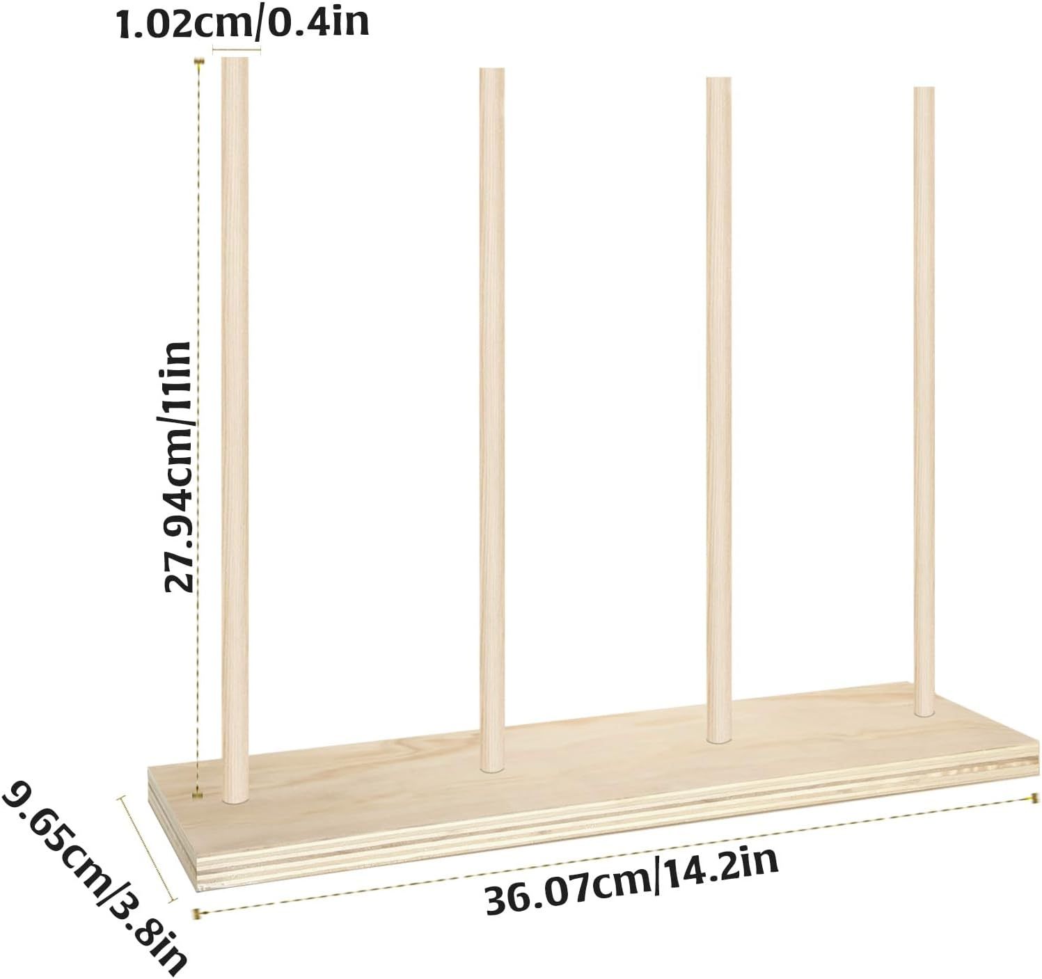 Ribbon Holder Organizer Rack, Easy to Install Ribbon Rack Ribbon Storage Organizer Ribbon Holder Bow Maker for Ribbon Wreaths — image 2