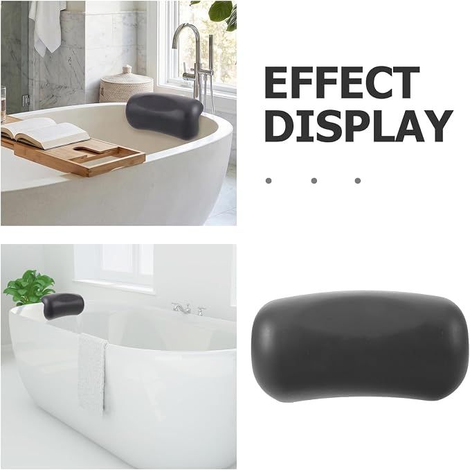 Bathtub Pillow: Home Spa Pillow for Bath Hot Tub Head and Neck Support with Suction Cups - Ideal for Bath Spa Relaxation โ image 3