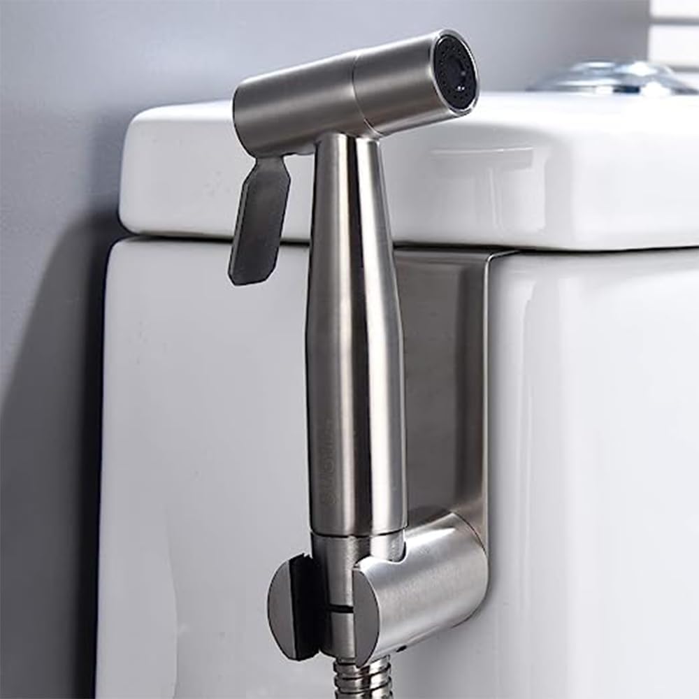 Stainless Steel+ABS Holder Hook Hanger for Hand Shower Toilet Bidet Sprayer Brushed Nickel โ image 5