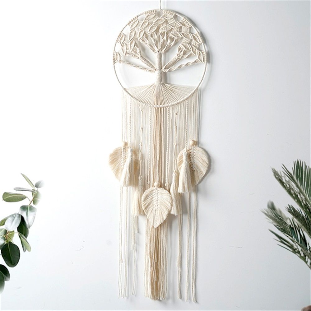 Hanging,Chic Handmade Woven Boho Home Décor,Eclectic Wall Decor for Bedroom Nursery Apartment Dorm Decoration,Gift for Teen Girl Mom — image 2