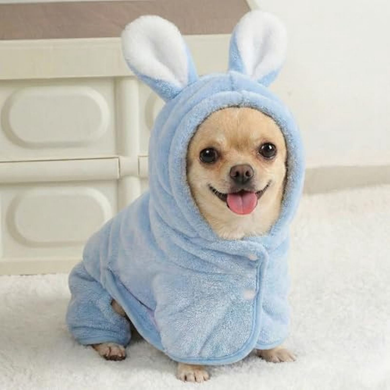 2026 New Puppy Bathrobe with Hood, Dog Bathrobe Absorbent Towel for Small Dogs Fast Drying Dog Robe Coat with Hood Puppy Towel Wrap Pet Grooming After Shower โ image 5