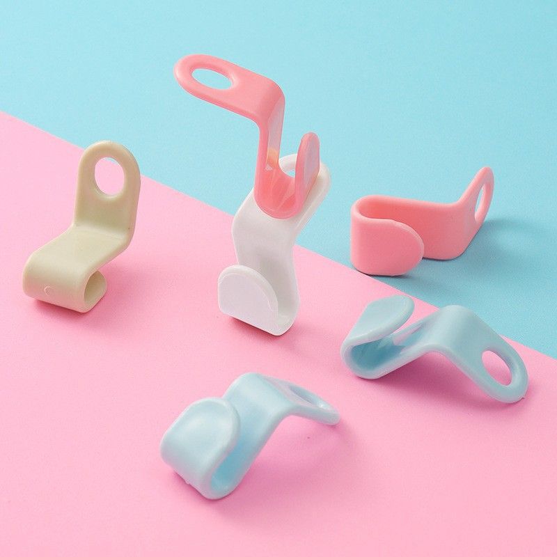 Clothes Hanger Connector Hooks Plastic Cascading Hangers Saving Organizer Hanger Hooks for Heavy Duty(10 PiecesRandom Color) — image 2