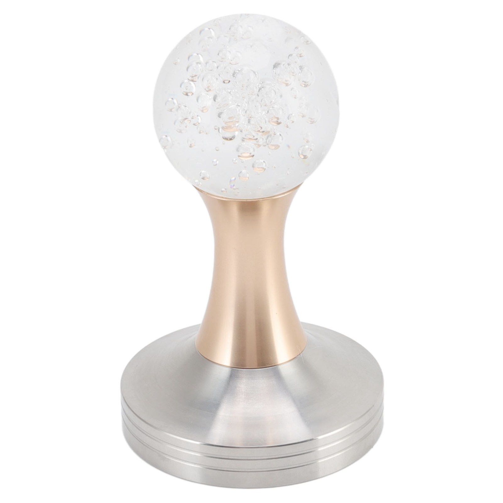 Crystal Ball Coffee Powder Tamper Stainless Steel Base Coffee Press Hammer for Kitchen Cafe Gold Pillar 53mm / 2.1in — image 2
