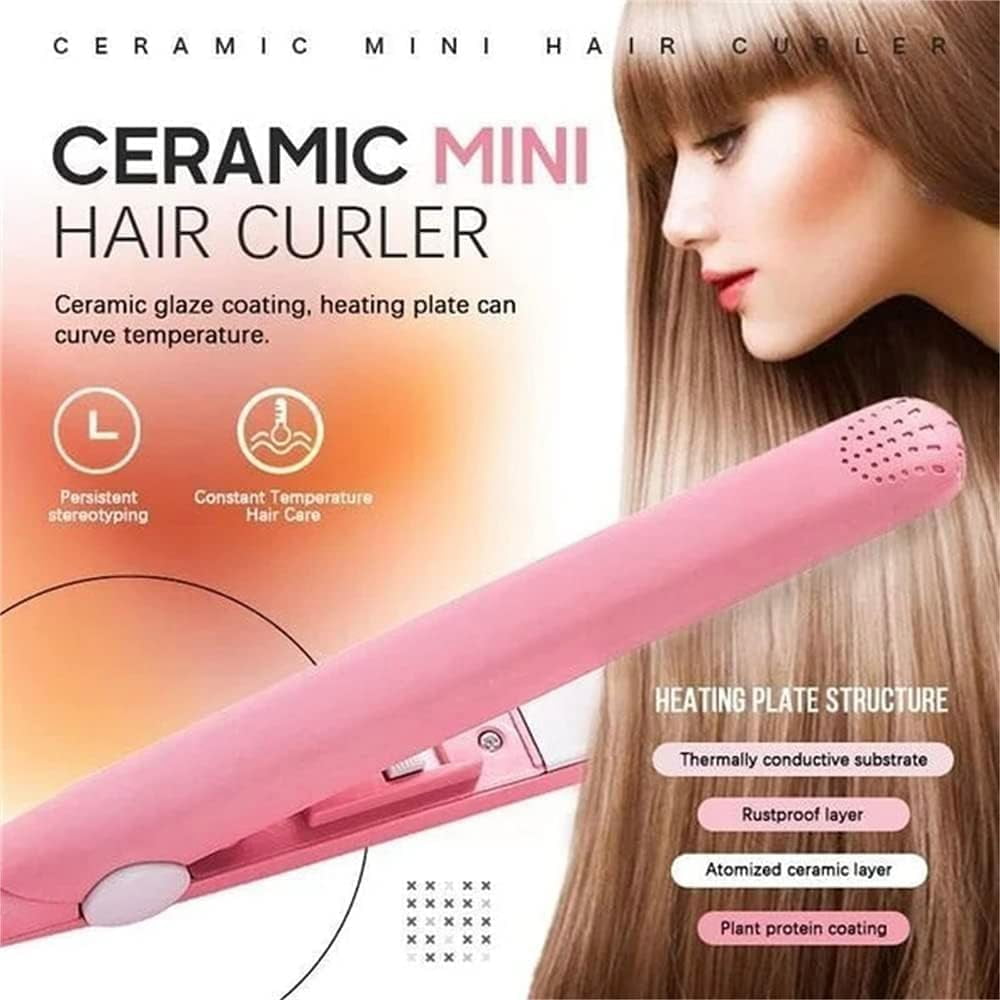 Mini Hair Curler, Mini Hair Curler For Short Hair, 2 In 1 Mini Curler And Hair Straightener, Mini Curling Iron 1/2 Inch Barrel Short Hair, Long-Lasting Effect โ image 4