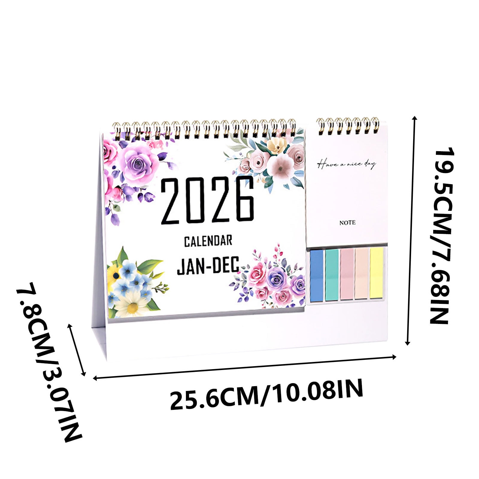 2026 Desk Calendar - 8x10 inch Desk Calendar 2026-2027, 12 Months Desk Calendar Runs From January 2026 To December 2026, Exquisite Desk Calendar 2026 D — image 4