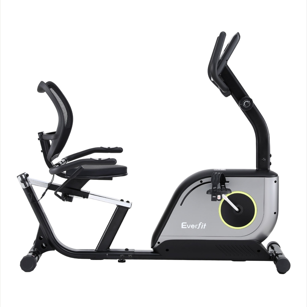 Everfit Recumbent Exercise Bike Magnetic Cycling Mesh Chair 120kg Loading — image 3