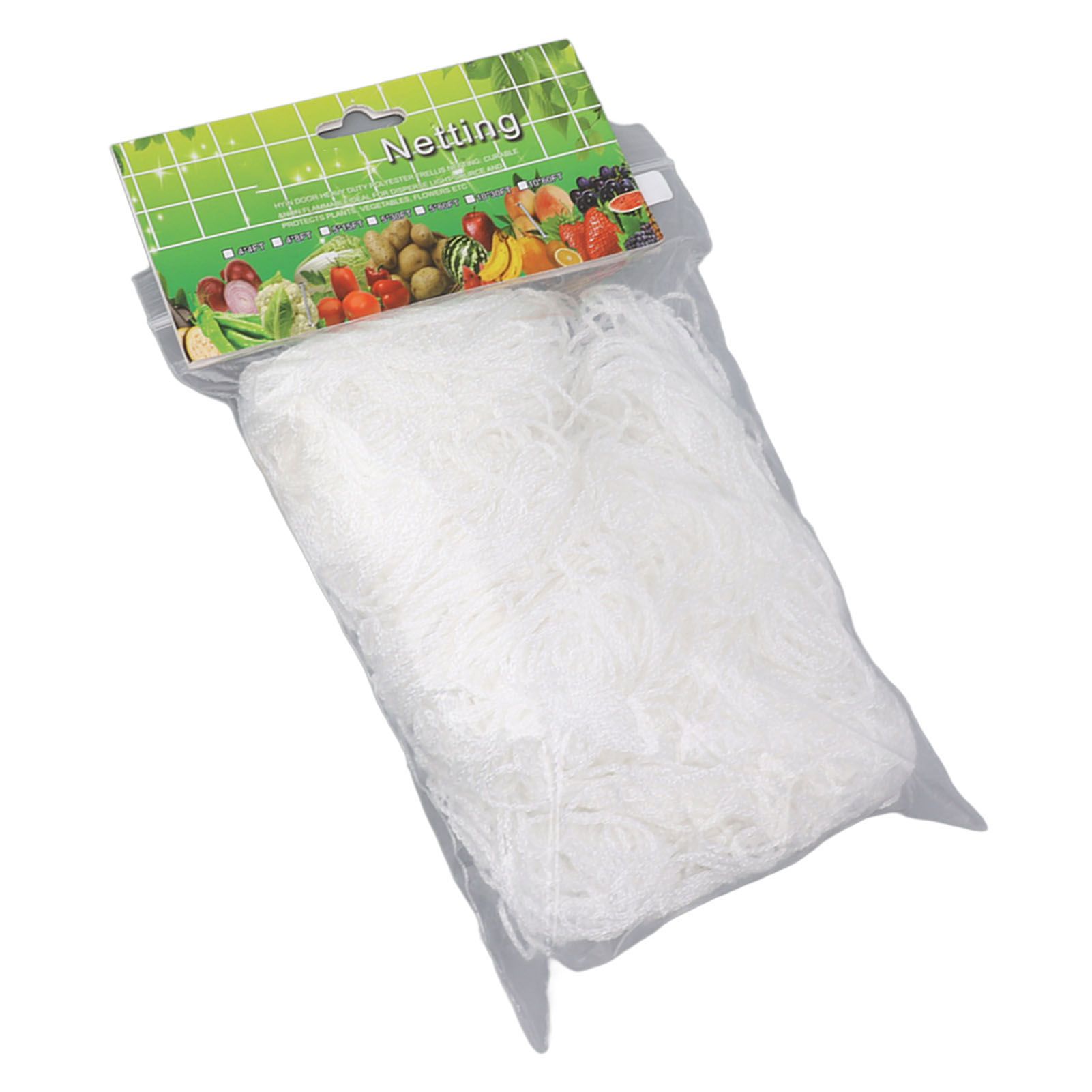 White Garden Plant Trellis Polyester Netting Fruits Vegetables Plants Trellis Net Multi Layer Climbing Plants Trellis Net for Home Yard Farm 5 × 30FT — image 3