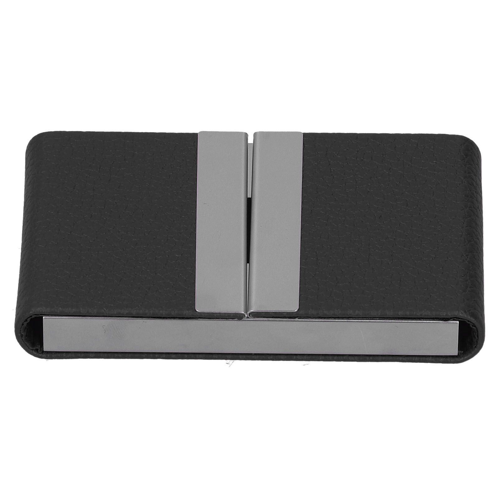 Large Capacity Business Card Holder Pocket Name Card Box Case for Men Double OpenBlack 400# — image 6