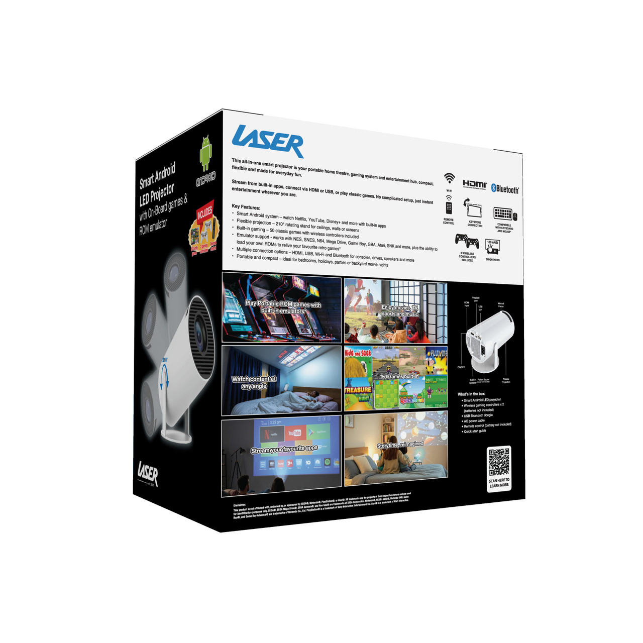Laser Smart Projector with Games White โ image 6