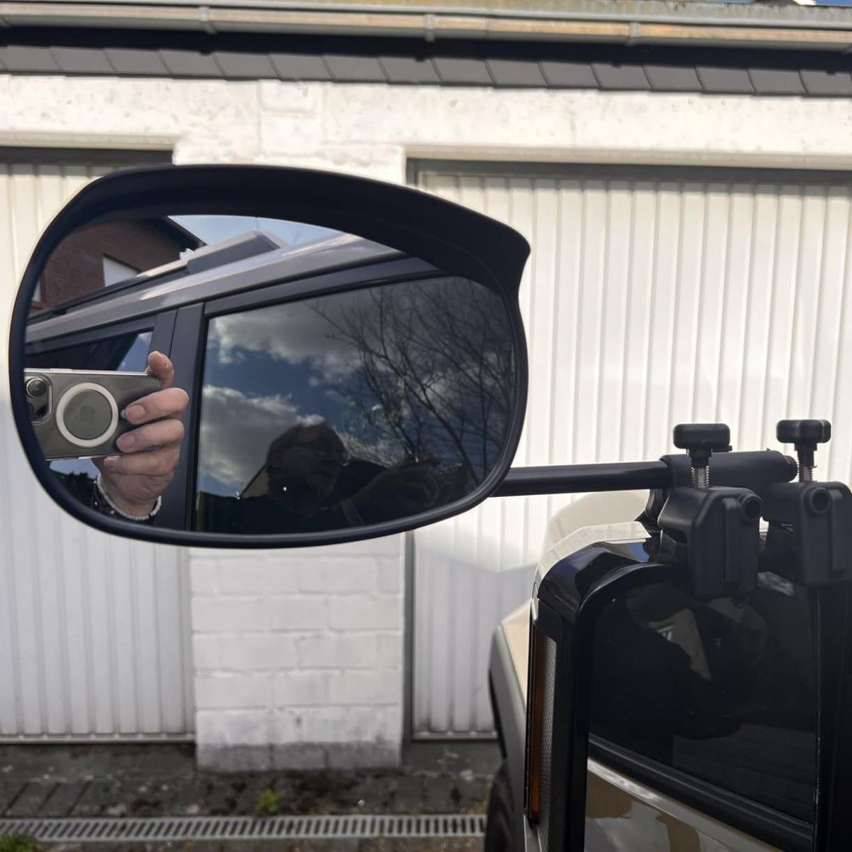Universal Clip on Towing Mirrors Extensions for Towing, Side Mirror Extenders for Towing with RainProof, Convex Rearview Mirror, Tow Mirrors for Car Truck — image 3