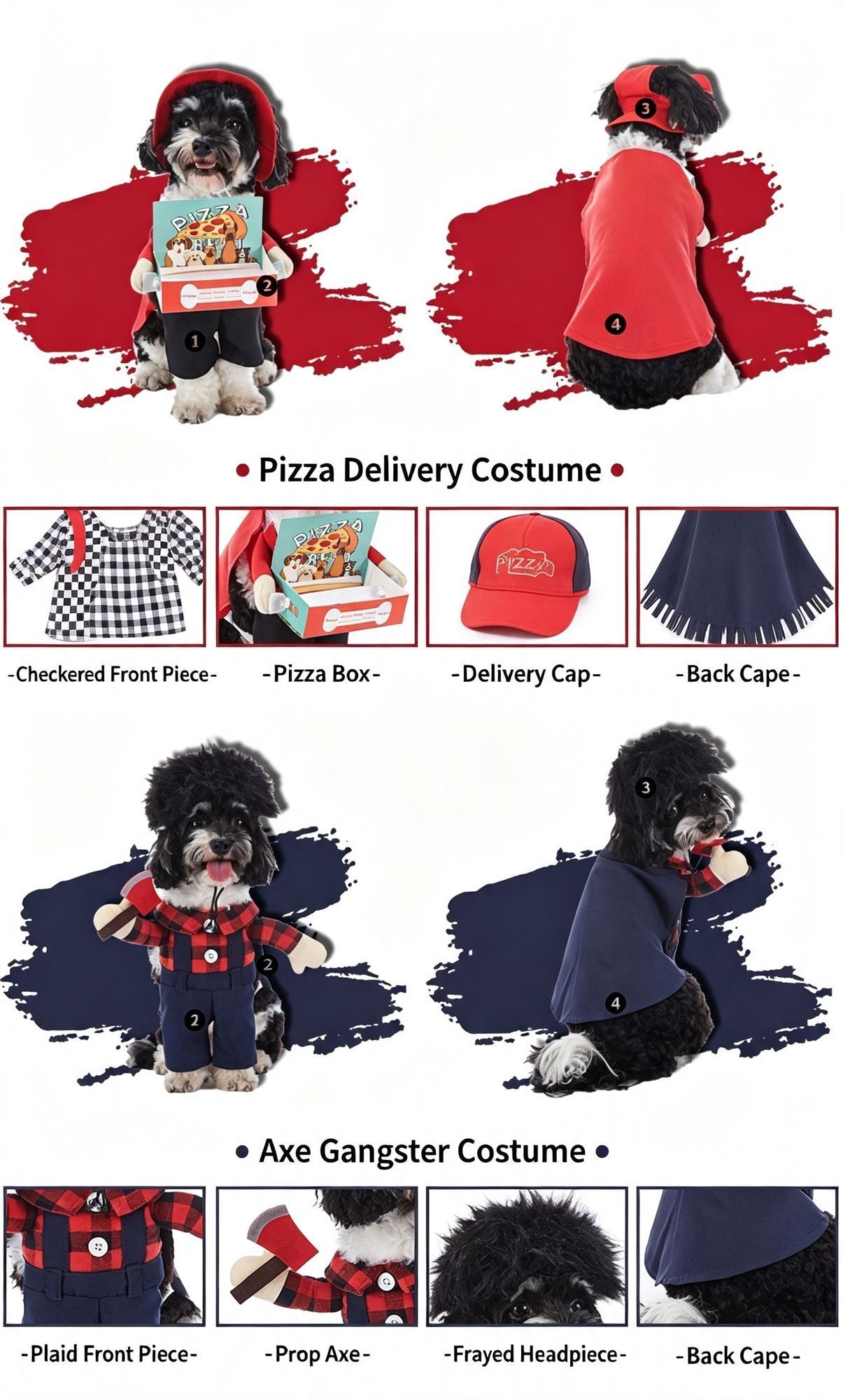 Themed Gathering Decor Outfit For Pets, Holiday Dress-up Accessory for Halloween Christmas Events, Size L — image 6