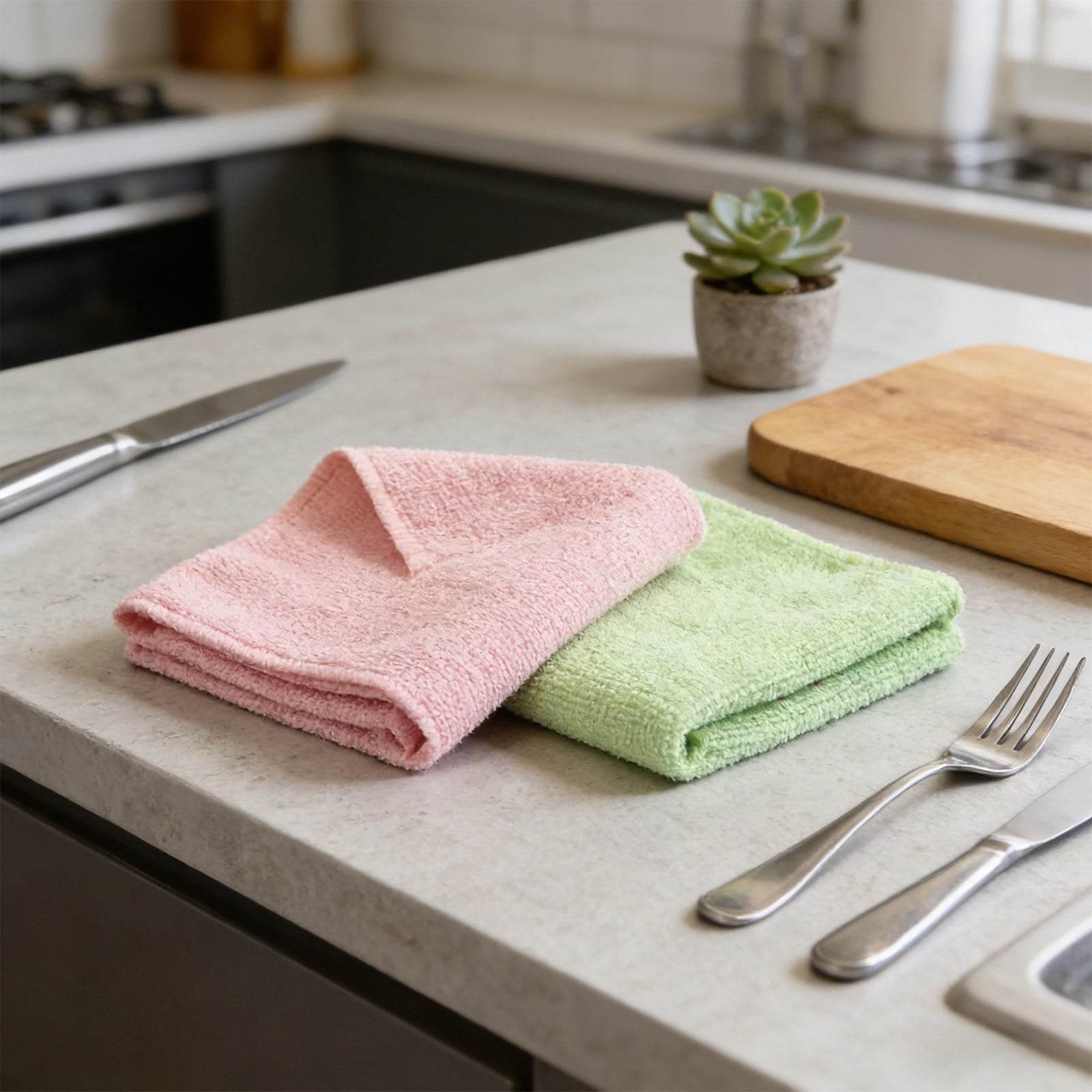 4 Pieces Ultra-Fine Microfiber Waffle Weave Cleaning Cloth, Super Absorbent and Quick-Drying for Kitchen or Car, Soft and Lint-Free โ image 4