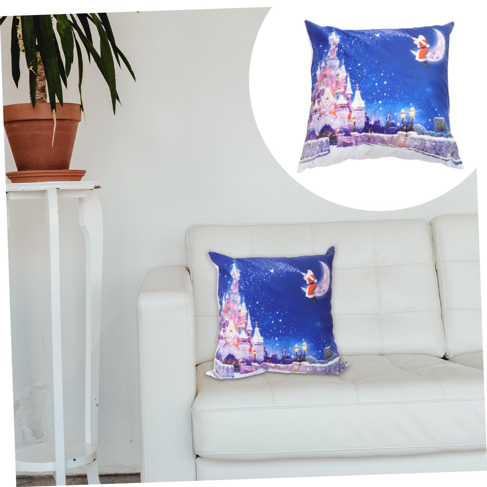 Lantern Christmas Pillow Led Lights Pillowcase Covers Christmas Plush Pillow Case Fall Decor Linen Throw Pillows โ image 4