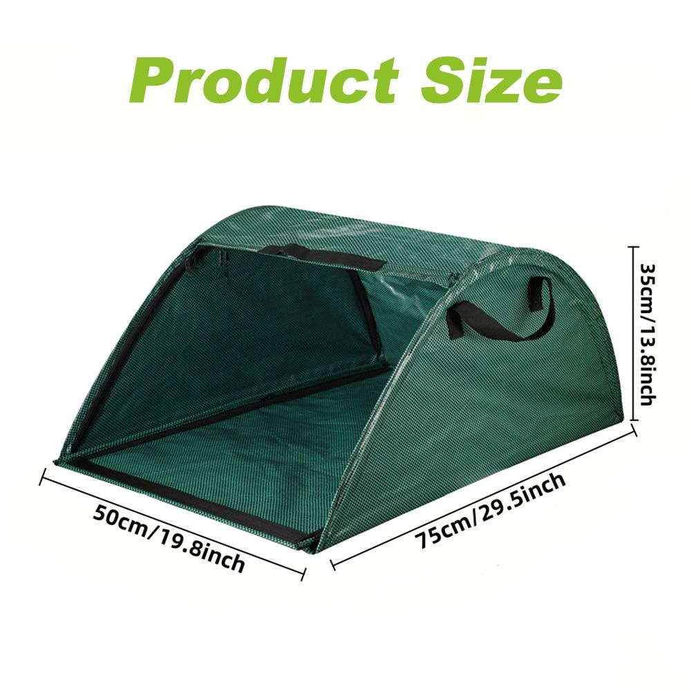One Piece of 100-Liter Yard Leaf Bags, Reusable Garden Waste Bags, Perfect for Collecting Fallen Leaves, Weeds, Branches, And Debris Green_26.42gal — image 4
