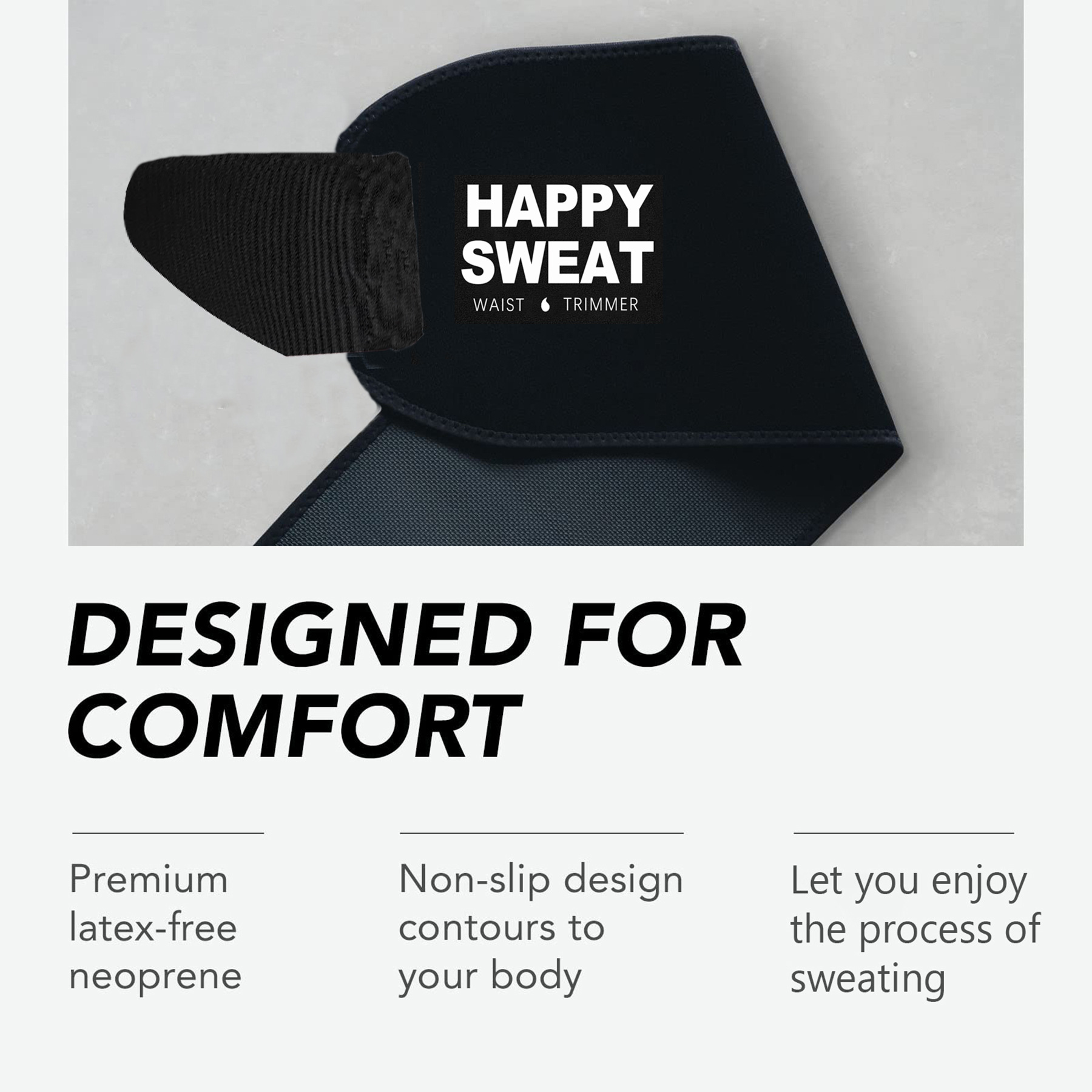 Red Premium Seamless Waist Trimmer and Body Shaper (L Size) - Postpartum Recovery & Fitness Sweat Belt for Lumbar Support โ image 3