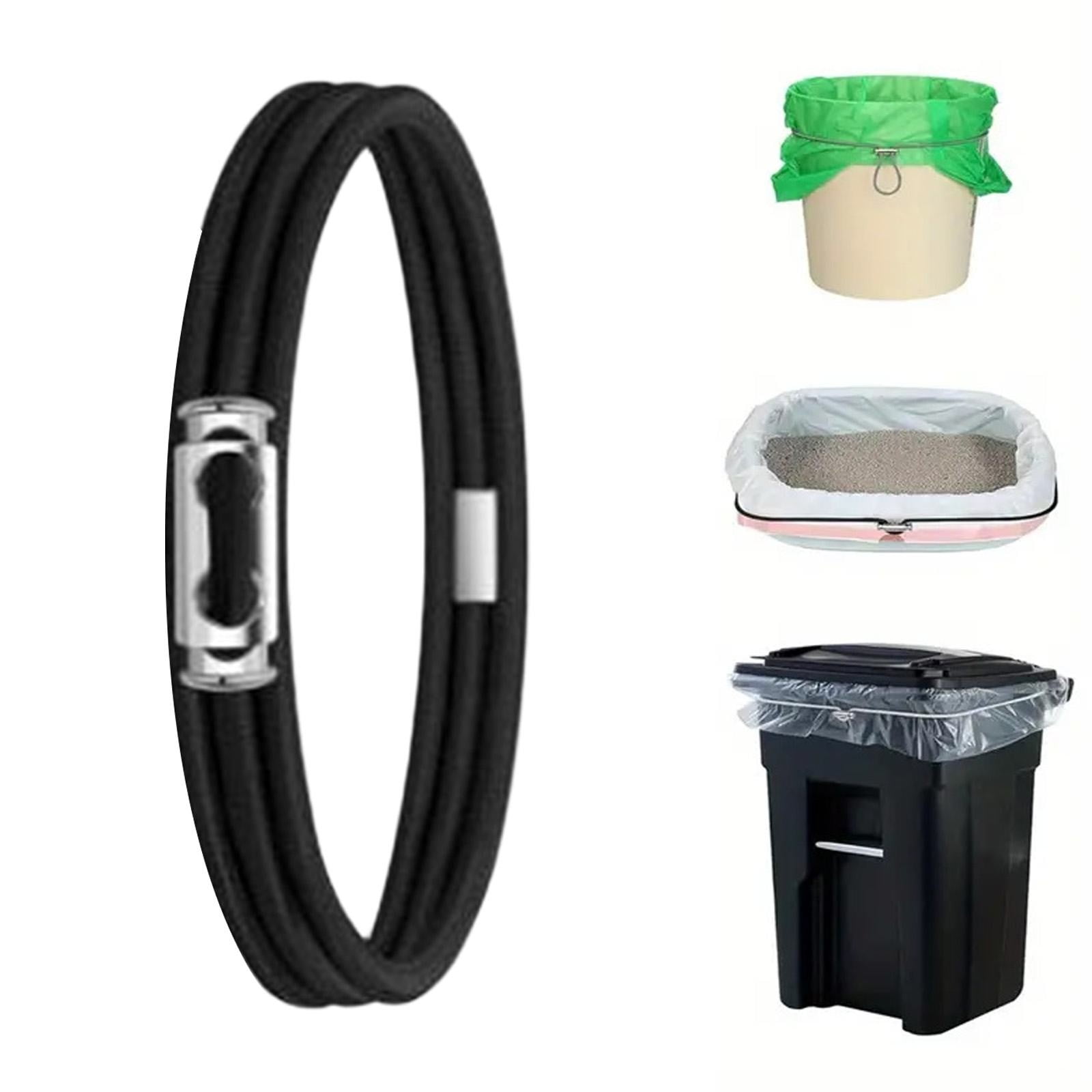 Garbage Can Rubber Bands,Multifunction Litter Box Bands,Fits 13-30 Gallon Bins, Heavy-duty Trash Can Bands to Hold Garbage Bags in Place, Trash Bag Holder Band — image 2