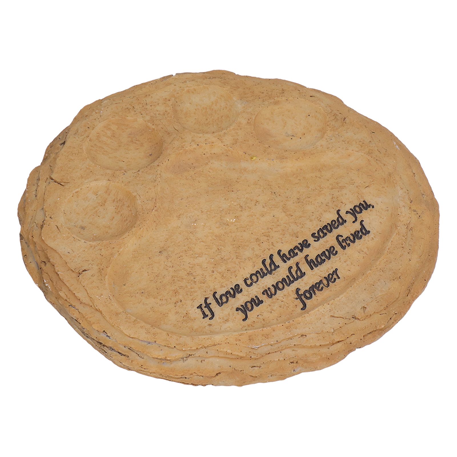 Pet Memorial Stone Resin Garden Memorial Tombstone Dog Cat Gravestone for Lawn BackyardType B Sand Color โ image 3