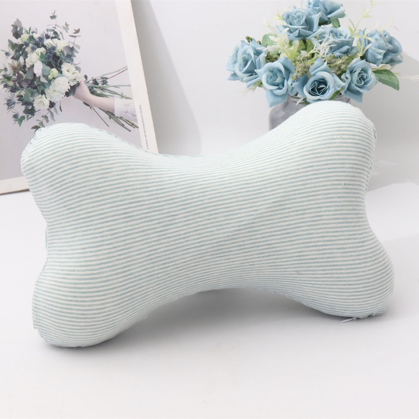 Clearance! Upgraded Dog Bone Shaped Travel Neck Pillows with Washable Removable Cover Memory Foam Car Bus Truck Driving Comfort Head Rest Support 10" A — image 4