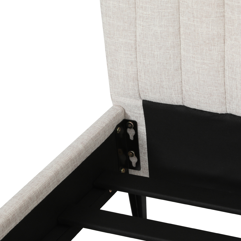 Artiss Bed Frame Queen Size Beige AMMY — image 3