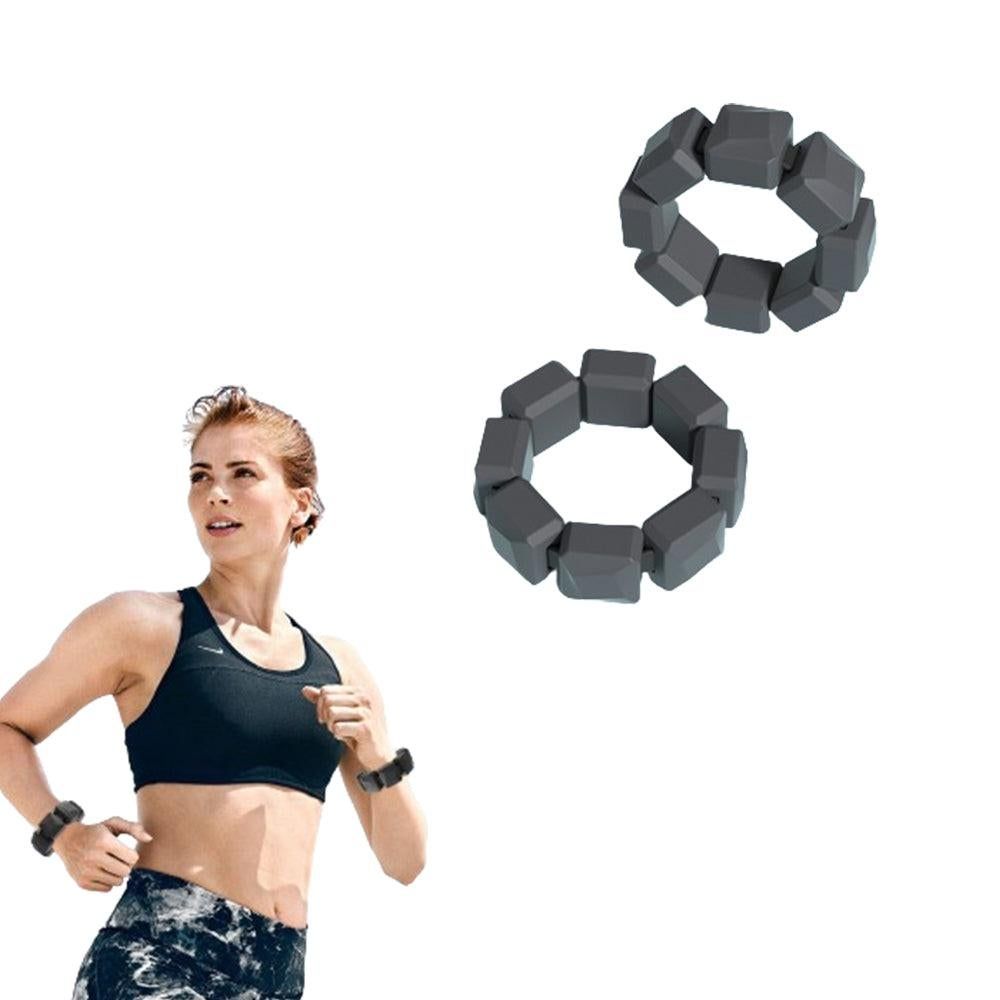Pair of Silicone Wrist Ankle Weights Unisex Strength Training Set for Walking Running Gym Green — image 5