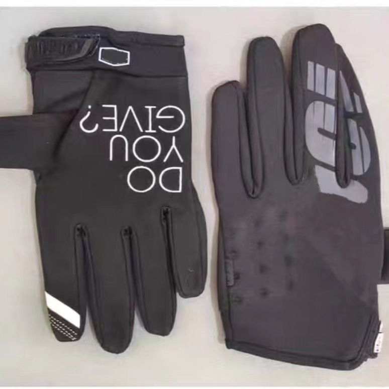 LOHAS FOX Winter Fleece Cycling Gloves Nylon Long Finger Bright yellow XL โ image 4