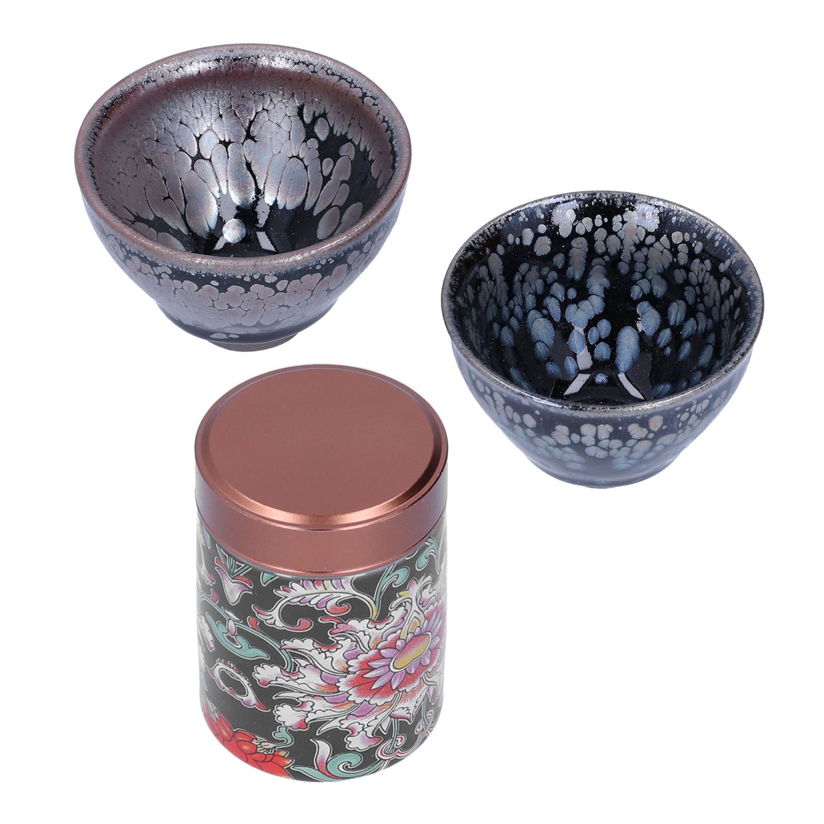 Ceramic Kung Fu Tea Set Tea Canister with Tea Cup for Home Tea House Gift Tea Accessory — image 5