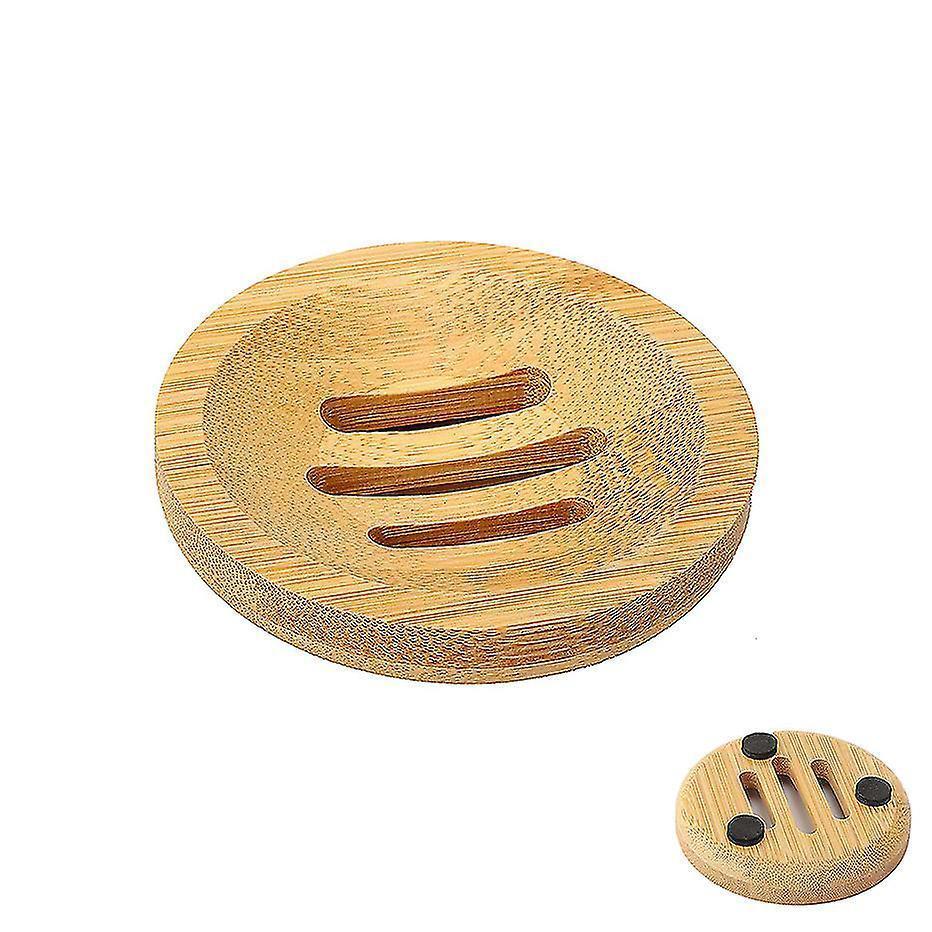 Bamboo Dish Scrub Brush Soap Dish Kitchen Wooden Dish Scrubber Cleaning Brush For Washing Dish Cast Iron Pan Pot — image 2