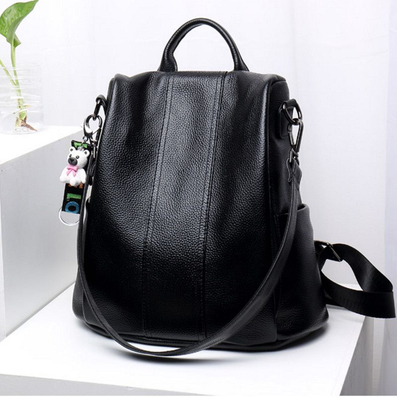 Women Backpack Purse Waterproof dermis Anti-theft Rucksack Lightweight Shoulder Bag, Medium, Black(1pcs)