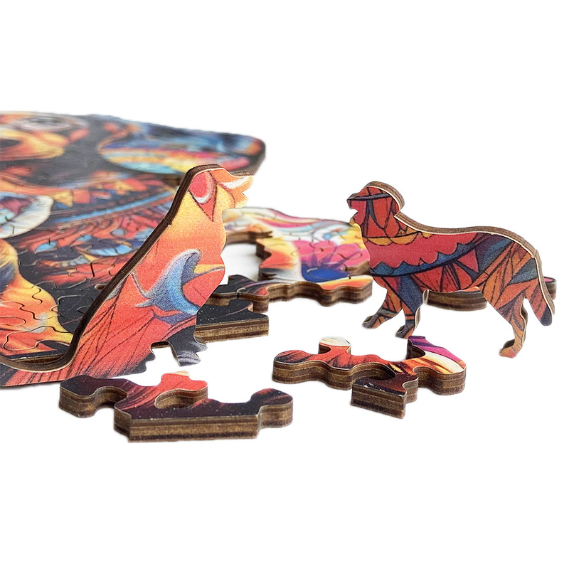 Irregular-Shaped Puzzle – A3 Size (33×43cm), 210-Piece Design, 4mm Thickness, Compact Packaging(Petal Teddy) — image 2