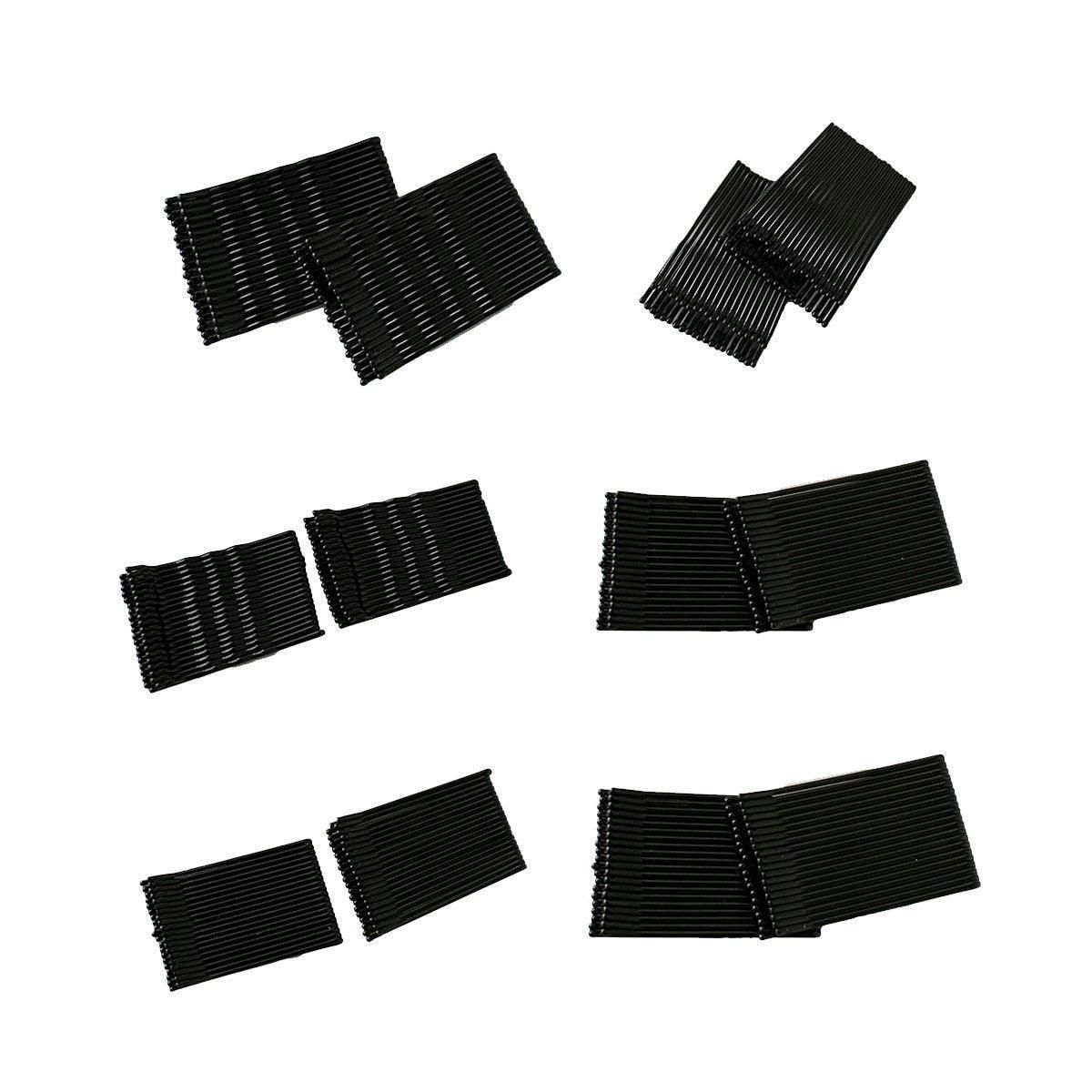 40 PCS Short Black Waved Hair Pins Bobby Pins Grips Salon Dance Hair Accessories - Long Curved Clip โ image 3