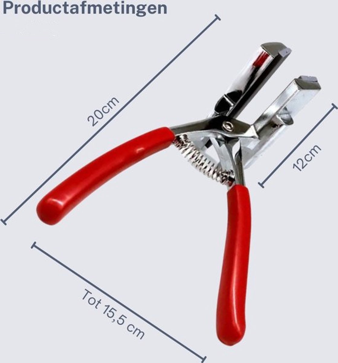 Canvas clamp - 12 cm wide jaws - Metal canvas clamp - Clamp for stretching oil paintings โ image 2