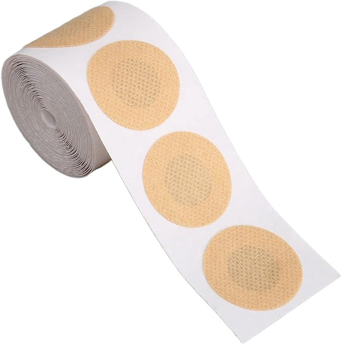 Mens Nipple Covers Tape Roll, 50 Self Adhesive Anti Chafing Pads, Sweat Resistant Soft Breathable Nonwoven, Skin Tone, 4.5 cm โ image 4