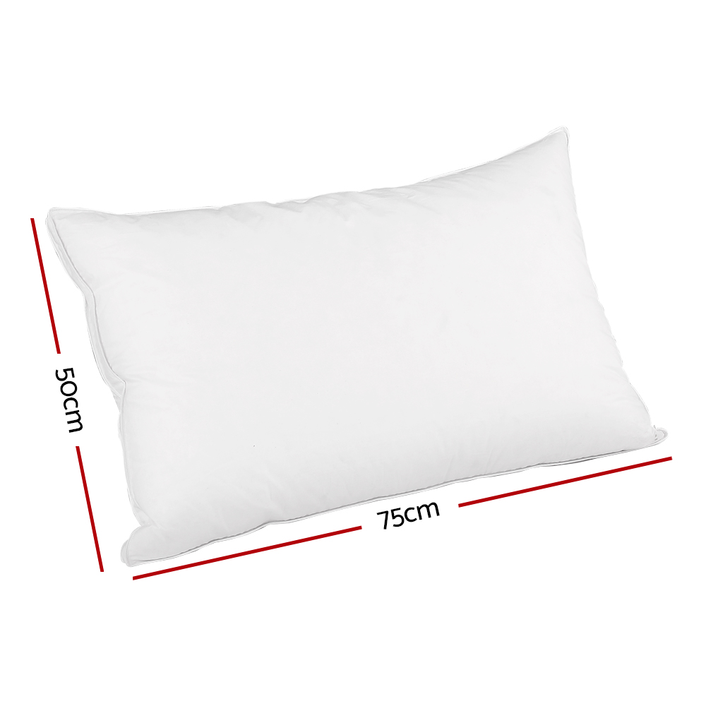 Giselle Bedding Duck Feather Down Pillow Luxury Twin Pack — image 2