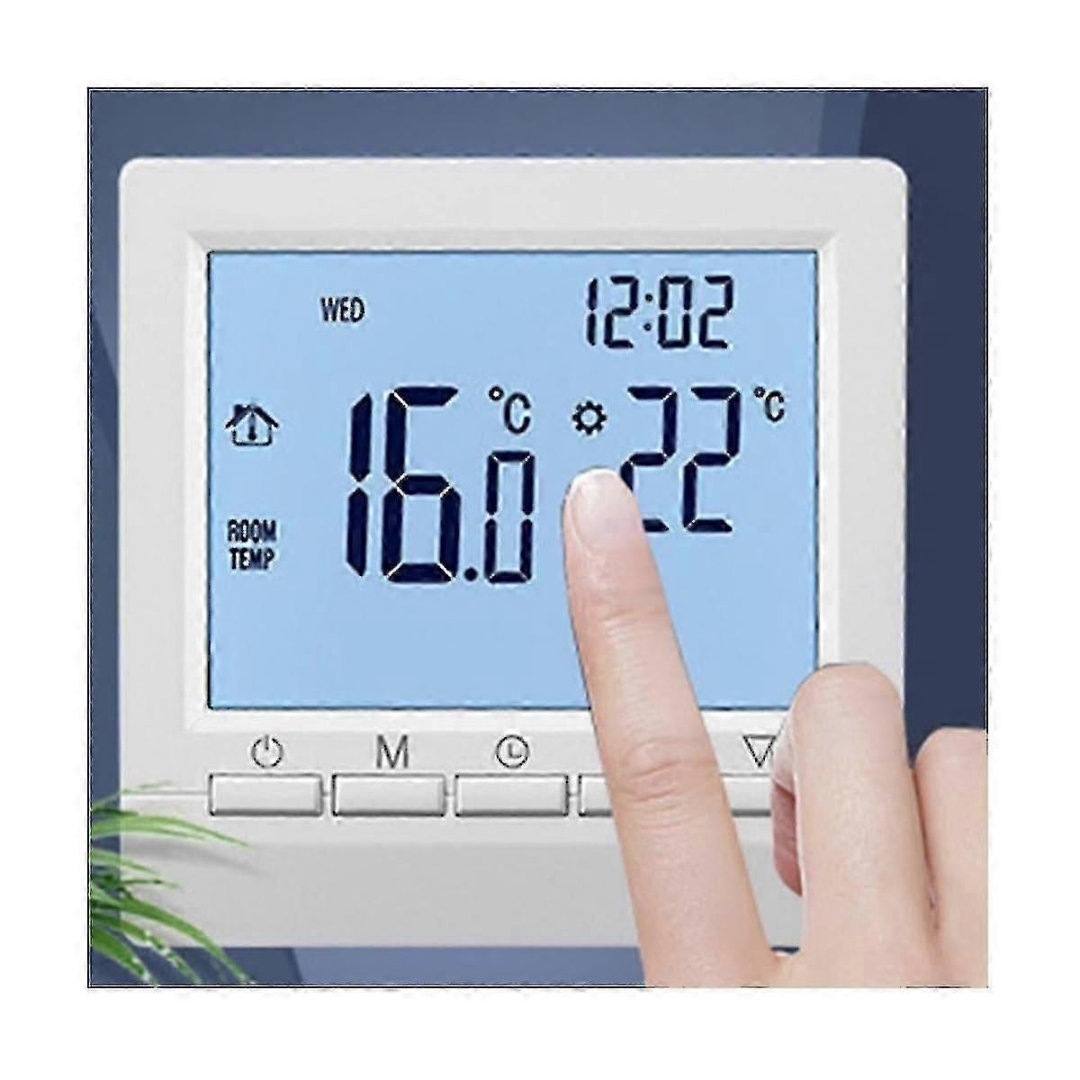 Backlight LCD Thermostat Wall Heating Temperature Controller Blue Light Display โ image 4