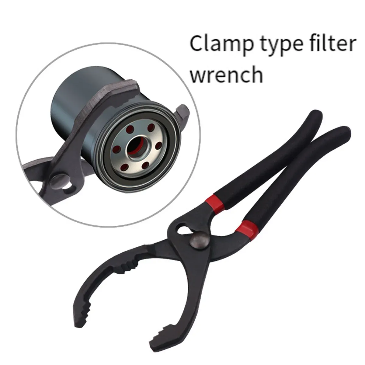 Oil Filter Pliers Wrench 10/12 Inch Heavy Duty Spanner Tool for Car Repair - 12inches — image 6