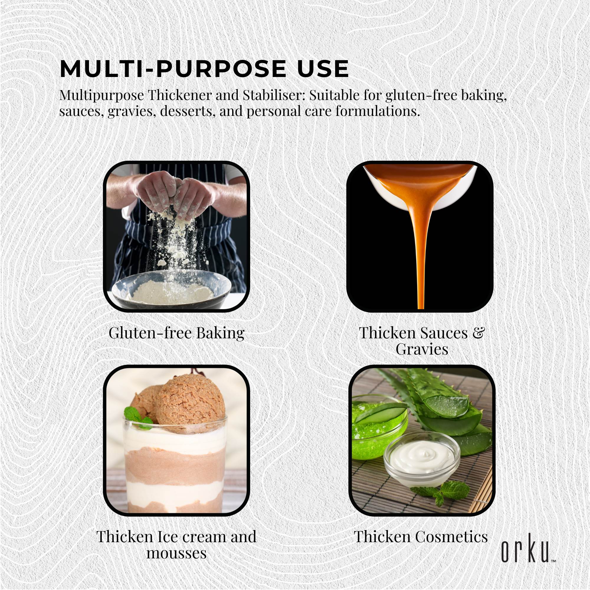 Orku 3Kg Xanthan Gum Thickener Pure Powder 200 Mesh FCC E415 Food Additive TUB โ image 5