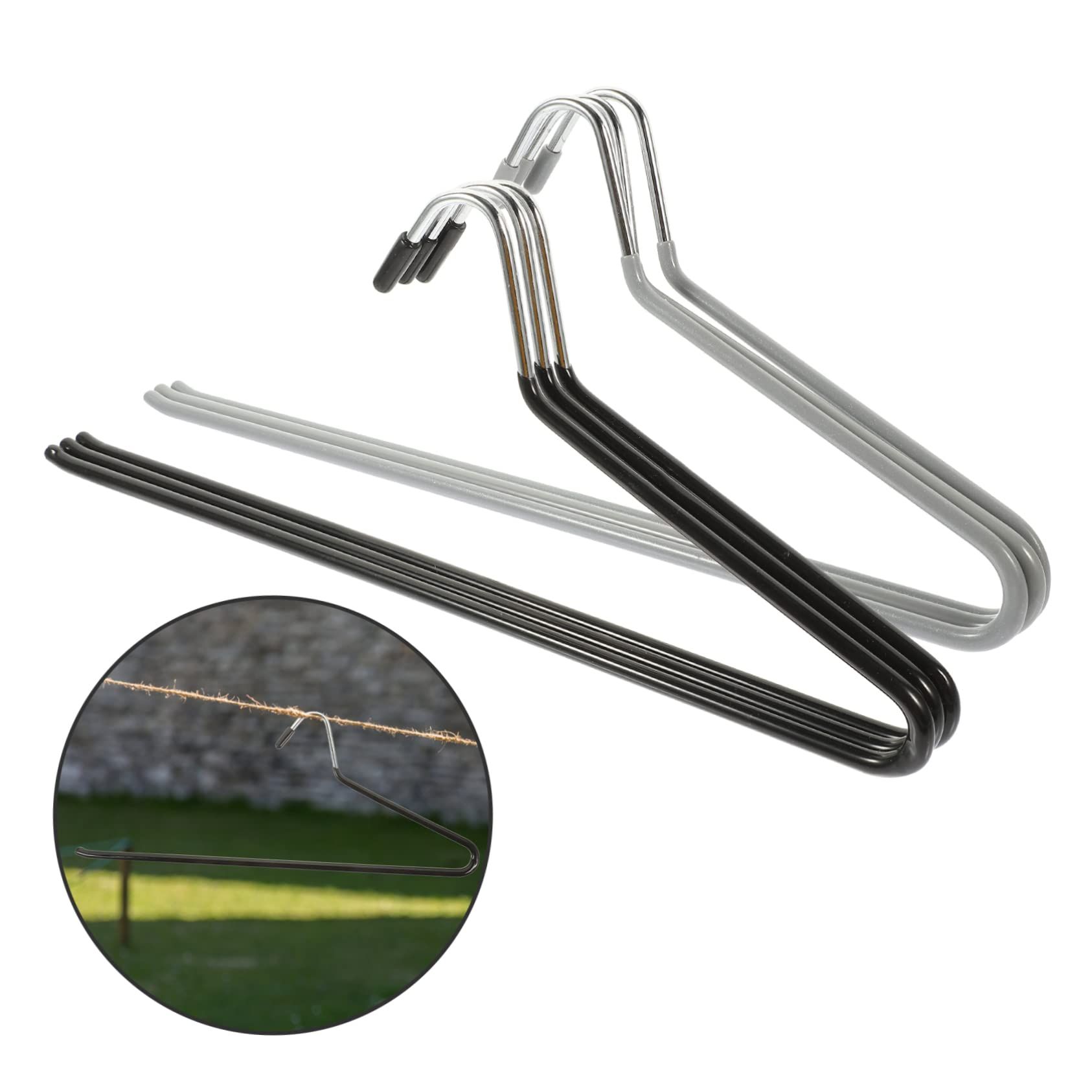 10pcs Coat Hanger Heavy Duty Clothes Rack Heavy Duty Clothes Hanger Hangers Tie Scarf Hanging Racks Blanket Holder